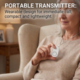 Pager Call Button Wireless 2V1 Long-Distance 433mhz Remote Control High Volume Light Home Nursing Home Wiring Free SOS Emergency