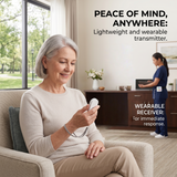 Pager Call Button Wireless 1V2 Long-Distance 433mhz Remote Control High Volume Light Home Nursing Home Wiring Free SOS Emergency