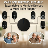 Pager Call Button Wireless 1V2 Long-Distance 433mhz Remote Control High Volume Light Home Nursing Home Wiring Free SOS Emergency